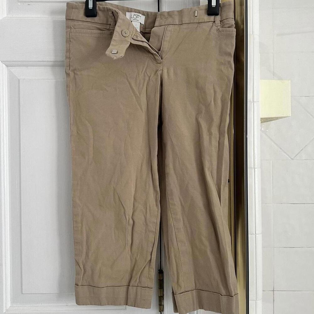 LOFT Women's Tan and Brown Trousers